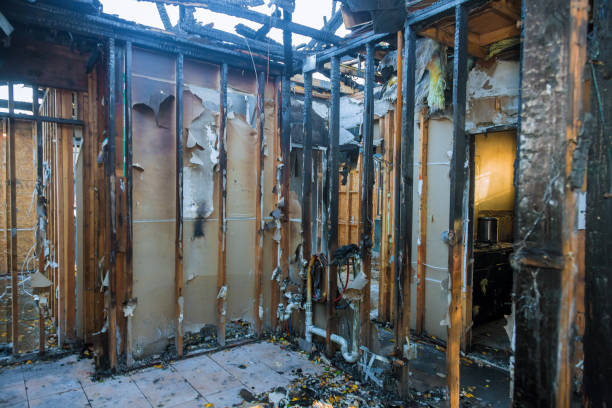 Professional Fire Damage Assessment technician working in Normandy, MO